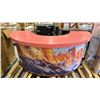Image 2 : 3 PCS. SET LARGE HALF CIRCLE CUSTOM BUILT COUNTER AND 2 MATCHING CHANGE ROOMS