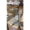 Image 2 : PALLET OF ASSORTED SIZE PEDESTAL PANEL GLASS VASES