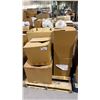 Image 1 : PALLET OF DECORATIVE ITEMS - MINI GLOBES, CANDLE BOXES, HANGING BRASS PATIO LANTERNS AND MORE
