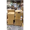 Image 1 : PALLET OF BLACK & GLASS CANDLE BOXES, ASIAN PAPER LANTERN AND MORE