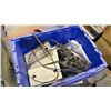Image 2 : PALLET WITH DISASSEMBLED OFFICE DESK, BOX OF ELECTRICAL AND MISCELLANEOUS ITEMS