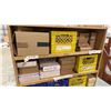 Image 4 : DOUBLE SIDED MOBILE SHELF STORAGE CART AND CONTENTS - ASSORTED LIGHT BULBS AND CHANDELIER PARTS