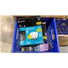 Image 5 : DOUBLE SIDED MOBILE SHELF STORAGE CART AND CONTENTS - ASSORTED LIGHT BULBS AND CHANDELIER PARTS
