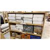 Image 7 : DOUBLE SIDED MOBILE SHELF STORAGE CART AND CONTENTS - ASSORTED LIGHT BULBS AND CHANDELIER PARTS
