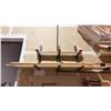 Image 2 : 2 METAL WALL MOUNTED CANTILEVER MATERIAL RACKS WITH CONTENTS AND GROUP OF