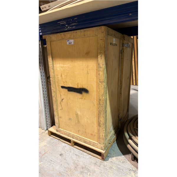 2 WOODEN SHIPPING/TRANSPORT CRATES