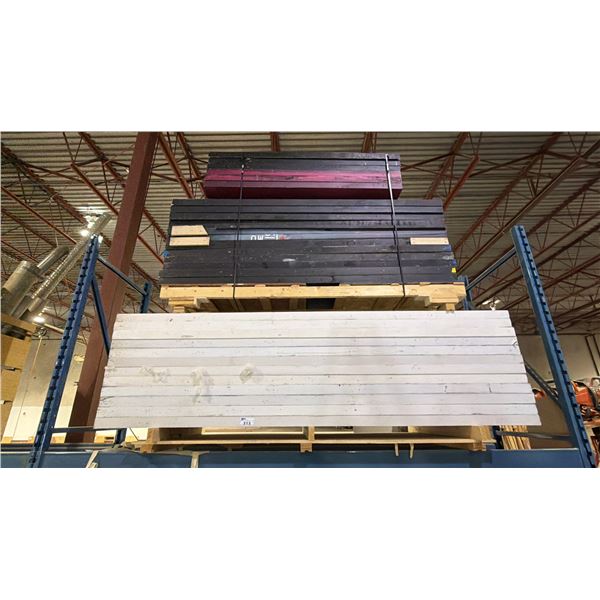 3 STACKS OF ASSORTED SIZE EVENT PORTABLE WALL SECTIONS