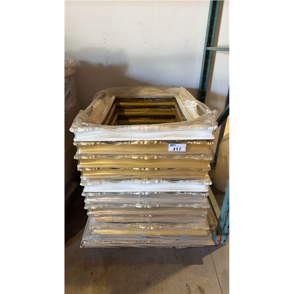 PALLET OF GOLD/WHITE AND SILVER LARGE ORNATE PICTURE FRAMES