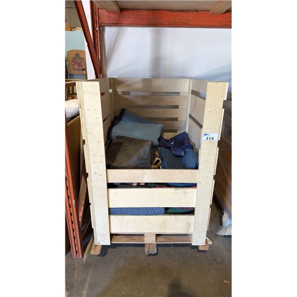 PALLET BOX OF PROFESSIONAL MOVING BLANKETS