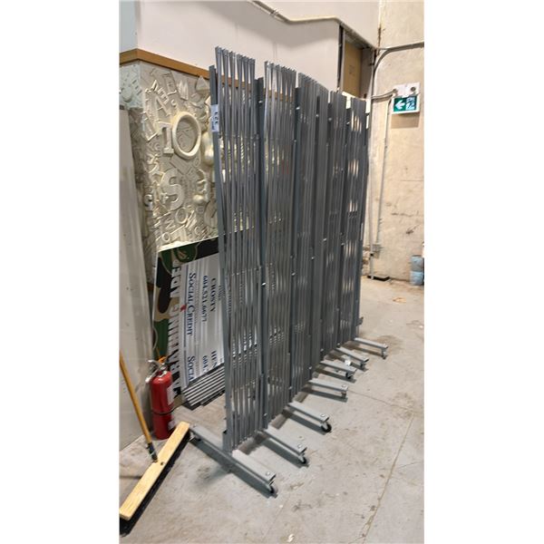 ULINE MODEL H-4105 PORTABLE FOLDING SECURITY GATE