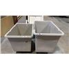 Image 1 : 2 MOBILE PLASTIC MATERIAL BINS