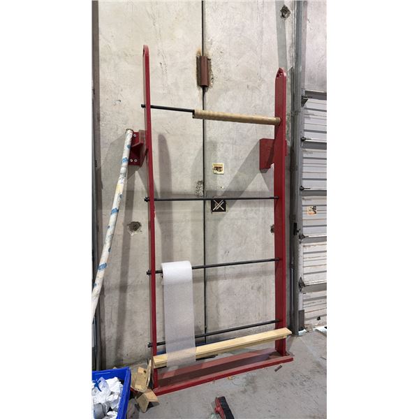LARGE ROLL MATERIAL WALL MOUNTED DISPENSING STAND