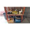 Image 1 : 2 SHELVES OF ASSORTED TOOLS/HARDWARE AND MISCELLANEOUS