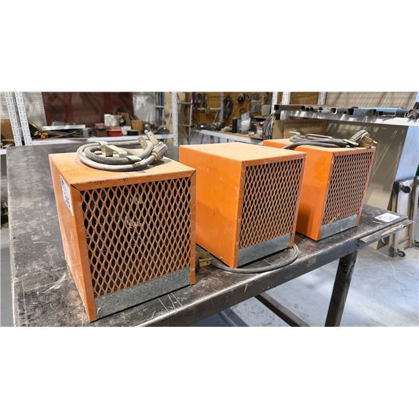GROUP OF (3) INDUSTRIAL SPACE HEATERS