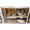 Image 5 : GROUP OF (4) WHITE SHELF RACKING UNITS AND CONTENTS - (8) 6FT UPRIGHTS, (20) 5 1/2FT SIDE RAILS