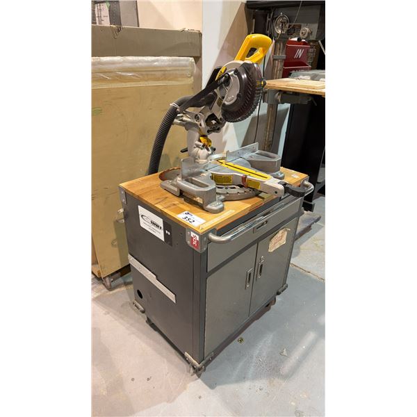 DEWALT 20V CORDLESS  7 1/4" SLIDING COMPOUND MITRE SAW WITH CHARGER & 3 BATTERIES