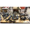 Image 1 : GROUP OF 7 BOSCH POWER TOOLS - HAMMER DRILL, ROUTER, 3 JIG SAWS AND 2 GRINDERS