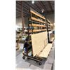 Image 1 : STEEL FRAMED A-FRAME MOBILE SHEET MATERIAL STORAGE/TRANSPORT CART WITH ASSORTED