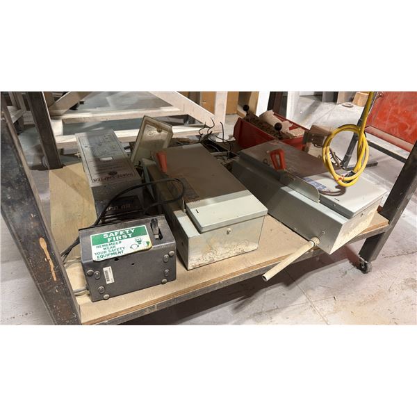 GROUP OF ASSORTED ELECTRICAL POWER BOXES