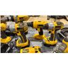 Image 5 : GROUP OF (9) DEWALT 18V POWER TOOLS WITH 3 CHARGERS AND 5 BATTERIES