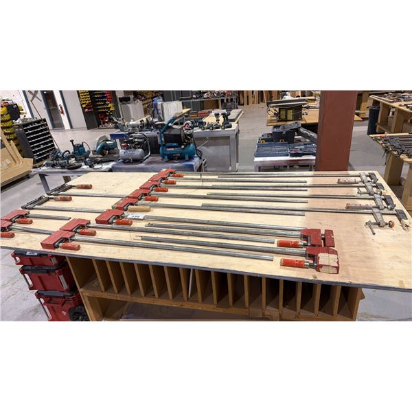 GROUP OF 18 ASSORTED SIZE BESSEY BAR CLAMPS