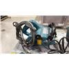 Image 4 : GROUP OF (6) MAKITA POWER TOOLS - CHOP SAW, ROUTER, WIRE BRUSH, ANGLE GRINDER,