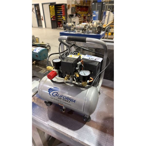 CALIFORNIA LIGHT & QUITE AIR COMPRESSOR