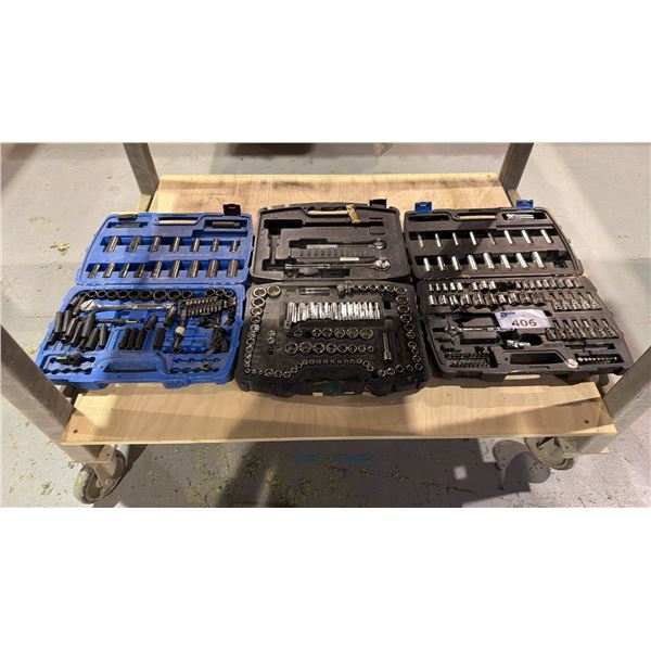 GROUP OF (3) SOCKET SETS