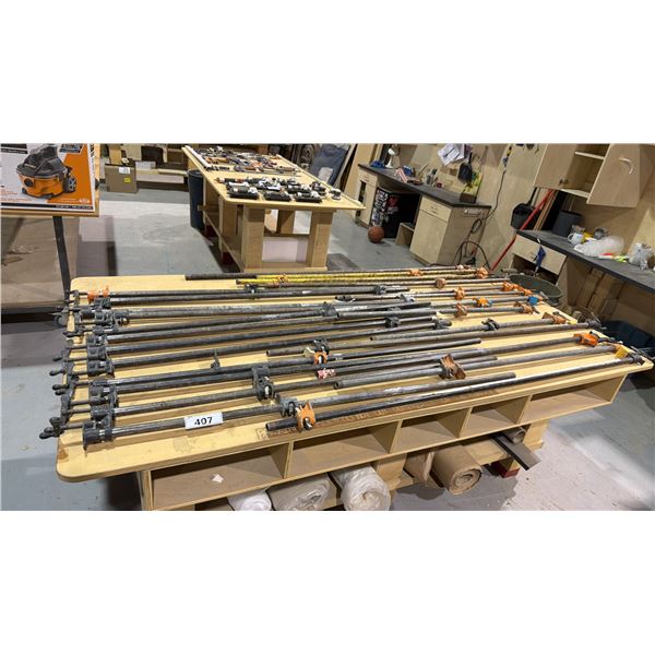 GROUP OF (25) ASSORTED SIZE BAR CLAMPS