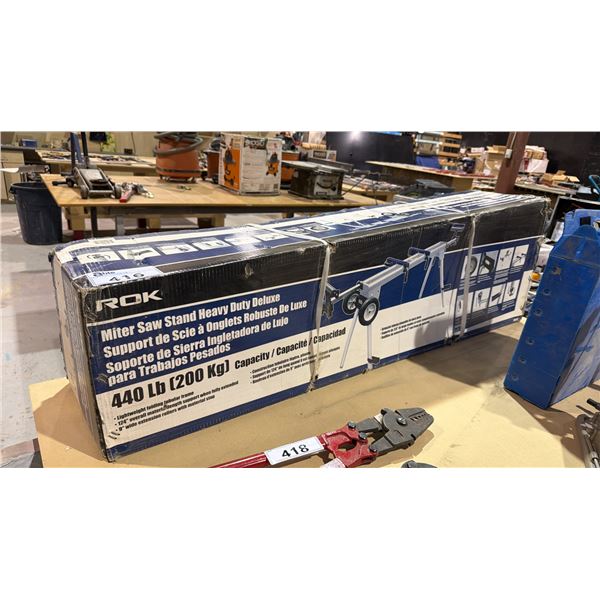 NEW ROK HEAVY DUTY DELUXE MITRE SAW STAND