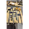 Image 1 : GROUP OF (9) ASSORTED SIZE BAR CLAMPS