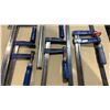 Image 3 : GROUP OF (9) ASSORTED SIZE BAR CLAMPS