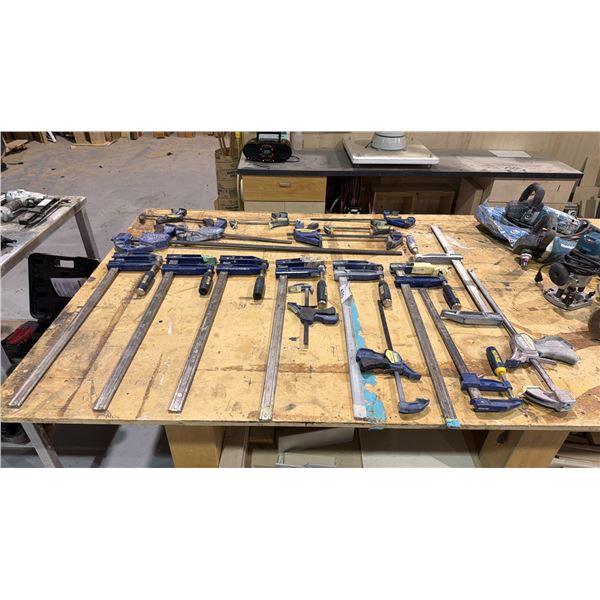 GROUP OF (18) IRWIN ASSORTED SIZE BAR CLAMPS
