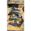Image 1 : GROUP OF (6) MAKITA POWER TOOLS - ROUTER, SANDER, RIGHT ANGLE DRILL AND 3 GRINDERS