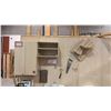 Image 2 : WORK BENCH WITH MOUNTED UPPER CABINETS AND ASSORTED MISCELLANEOUS ITEMS