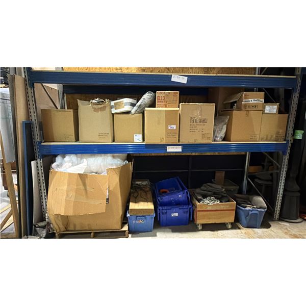 (2) 12FT PALLET SECTIONS OF ASSORTED ITEMS - STONES, LIGHT STRINGS, STUFFING MATERIAL AND MORE