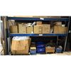 Image 1 : (2) 12FT PALLET SECTIONS OF ASSORTED ITEMS - STONES, LIGHT STRINGS, STUFFING MATERIAL AND MORE