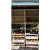 Image 1 : 2 PC WHITE SHELVING UNIT WITH DRAWERS AND CONTENTS - ASSORTED TOOLS & HARDWARE
