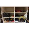 Image 3 : 2 PC WHITE SHELVING UNIT WITH DRAWERS AND CONTENTS - ASSORTED TOOLS & HARDWARE