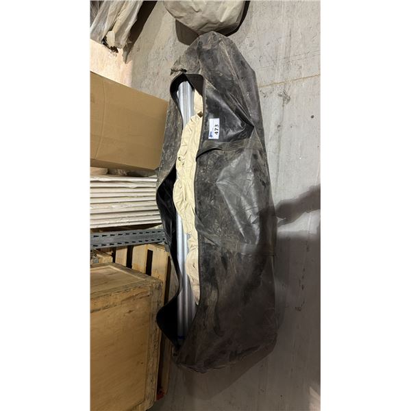 LARGE CANVAS WITH ALUMINIUM FRAME POP UP TENT WITH STORAGE BAG