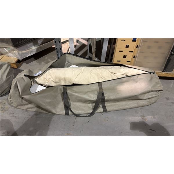 LARGE CANVAS WITH ALUMINIUM FRAME POP UP TENT WITH STORAGE BAG