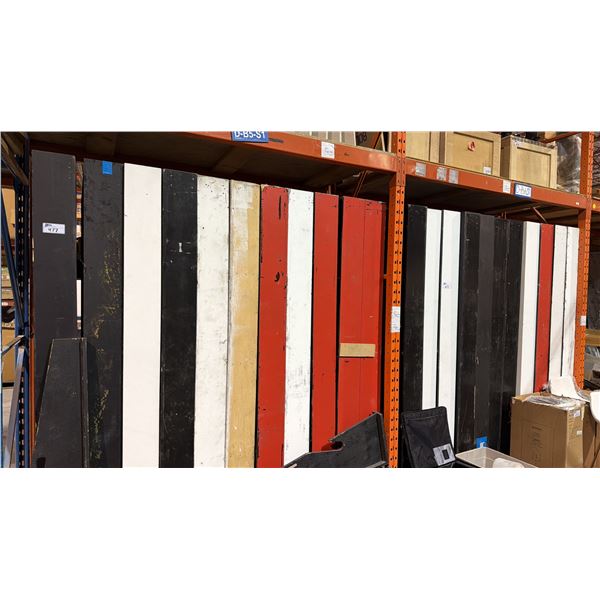 LARGE GROUP OF WOODEN STAGE PANELS