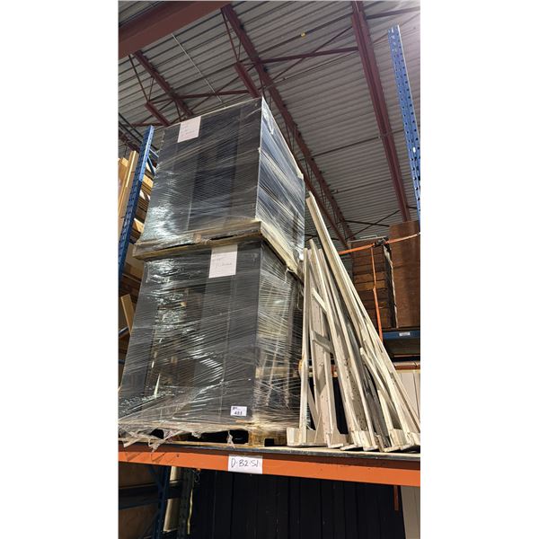 GROUP OF EVENT STAGING WOODEN STANDS AND BOX FRAMES