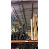 Image 1 : ASSORTED EVENT STAGING/RIGGING WOODEN PANELS AND METAL PIPE