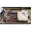 Image 2 : MOBILE LAUNDRY BIN AND CONTENTS - TABLE CLOTHS