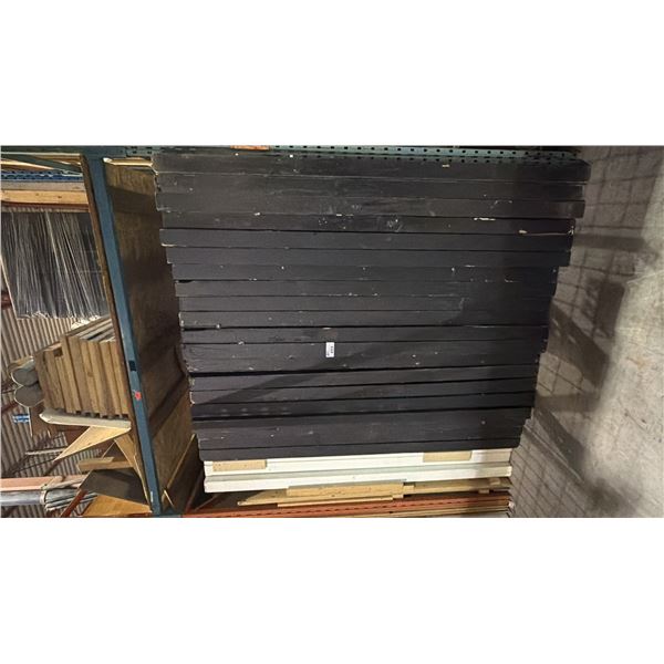 EVENT WALL PANEL SECTIONS AND ASSORTED WOODEN PIECES