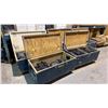 Image 1 : GROUP OF (5) MOBILE TRANSPORT BOXES OF EVENT RIGGING SAND BAGS