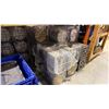 Image 3 : (2) EMPTY 50 GALLON BARRELS AND (6) LARGE BLUE STORAGE BINS