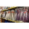 Image 1 : ONE PALLET SHELF SECTION FULL OF ASSORTED TABLECLOTHS