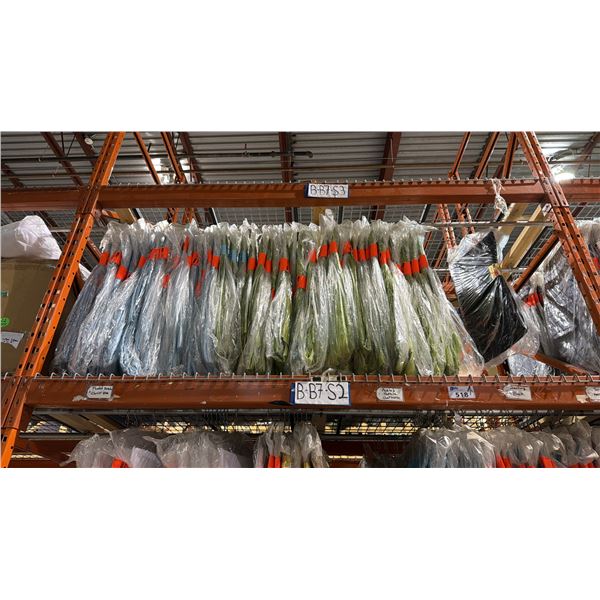 ONE PALLET SHELF SECTION FULL OF ASSORTED TABLECLOTHS